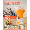 image:imageVEVOR Beverage Dispenser 264 Gallon Drink Dispenser for Parties Plastic Juice Dispensers with Spigot Ice Chamber Iced Tea Lemonade Juice Water Dispensers for Restaurants Hotels Parties340 Gal