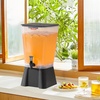 image:imageVEVOR Beverage Dispenser 264 Gallon Drink Dispenser for Parties Plastic Juice Dispensers with Spigot Ice Chamber Iced Tea Lemonade Juice Water Dispensers for Restaurants Hotels Parties5Gal 1Pack