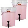 image:imageVEVOR Beverage Dispenser 5 Gallon Drink Dispensers for Parties Plastic Juice Dispenser with Spigot and Lid Iced Tea Lemonade Juice Water Dispenser for Restaurants Hotels Parties5Gal 2Pack