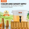 image:imageVEVOR Beverage Dispenser 5 Gallon Drink Dispensers for Parties Plastic Juice Dispenser with Spigot and Lid Iced Tea Lemonade Juice Water Dispenser for Restaurants Hotels Parties3Gal 2Pack