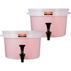 image:imageVEVOR Beverage Dispenser 5 Gallon Drink Dispensers for Parties Plastic Juice Dispenser with Spigot and Lid Iced Tea Lemonade Juice Water Dispenser for Restaurants Hotels Parties3Gal 2Pack