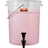 image:imageVEVOR Beverage Dispenser 5 Gallon Drink Dispensers for Parties Plastic Juice Dispenser with Spigot and Lid Iced Tea Lemonade Juice Water Dispenser for Restaurants Hotels Parties5Gal 1Pack