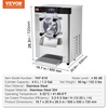 image:imageVEVOR Commercial Ice Cream Machine 53 to 74Gal per Hour Soft Serve with LED Display Auto Clean 3 Flavors Perfect for Restaurants Snack Bar 2200W SliverCountertop 1 Flavor Hard Serve 1713W