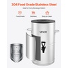 image:imageVEVOR Ice Tea Dispenser 4 Gal15L 304 Stainless Steel Beverage Dispenser with Spigot amp Handle Suitable for Hot and Cold Drinks for Iced Tea Coffee Water in Cafes amp Restaurants