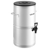 image:imageVEVOR Ice Tea Dispenser 4 Gal15L 304 Stainless Steel Beverage Dispenser with Spigot amp Handle Suitable for Hot and Cold Drinks for Iced Tea Coffee Water in Cafes amp Restaurants