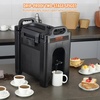 image:imageVEVOR Insulated Beverage Dispenser 10 Gallon Foodgrade LL9450UP Hot and Cold Beverage Server Thermal Drink Dispenser Cooler with 118 in PU Layer TwoStage Faucet Handle for Restaurant Drink Shop25 Gallon