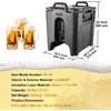 image:imageVEVOR Insulated Beverage Dispenser 10 Gallon Foodgrade LL9450UP Hot and Cold Beverage Server Thermal Drink Dispenser Cooler with 118 in PU Layer TwoStage Faucet Handle for Restaurant Drink Shop10 Gallon