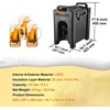 image:imageVEVOR Insulated Beverage Dispenser 10 Gallon Foodgrade LL9450UP Hot and Cold Beverage Server Thermal Drink Dispenser Cooler with 118 in PU Layer TwoStage Faucet Handle for Restaurant Drink Shop25 Gallon