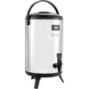image:imageVEVOR Insulated Beverage Dispenser 24 Gal92L Stainless Steel Thermal Drink Server with Spigot amp Temp Display Suitable for Hot and Cold Drinks for Tea Coffee Water in Cafes amp Restaurants Silver32 Gal 1 Pack