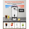 image:imageVEVOR Insulated Beverage Dispenser 24 Gal92L Stainless Steel Thermal Drink Server with Spigot amp Temp Display Suitable for Hot and Cold Drinks for Tea Coffee Water in Cafes amp Restaurants Silver24 Gal 1 Pack