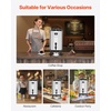 image:imageVEVOR Insulated Beverage Dispenser 24 Gal92L Stainless Steel Thermal Drink Server with Spigot amp Temp Display Suitable for Hot and Cold Drinks for Tea Coffee Water in Cafes amp Restaurants Silver32 Gal 1 Pack