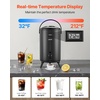 image:imageVEVOR Insulated Beverage Dispenser 32 Gal12L Stainless Steel Thermal Drink Server with Spigot amp Temp Display Suitable for Hot and Cold Drinks for Tea Coffee Water in Cafes amp Restaurants Black