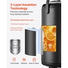 image:imageVEVOR Insulated Beverage Dispenser 32 Gal12L Stainless Steel Thermal Drink Server with Spigot amp Temp Display Suitable for Hot and Cold Drinks for Tea Coffee Water in Cafes amp Restaurants Black