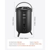 image:imageVEVOR Insulated Beverage Dispenser 32 Gal12L Stainless Steel Thermal Drink Server with Spigot amp Temp Display Suitable for Hot and Cold Drinks for Tea Coffee Water in Cafes amp Restaurants Black