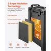 image:imageVEVOR Insulated Beverage Dispenser 5 Gal19L Hot and Cold Beverage Server with Spigot amp Handle FoodGrade Thermal Drink Dispenser Cooler for Tea Coffee Water in Cafes amp Restaurants 2 Pack Black