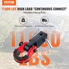 image:imageVEVOR Shackle Hitch Receiver Fits 2 Receivers 65900 lbs Breaking Strength D Ring Shackle with Trailer Hitch Lock Pin Heavy Duty Towing Accessories for Trucks Jeeps OffRoad Vehicle Recovery65900 lbs
