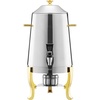 image:imageVEVOR Stainless Steel Beverage Dispenser 27 Gallon Drink Dispenser with Alcohol Burner Hot amp Cold Drink Dispensers for Coffee Tea Hot Water with Spigot Ice Tube for Restaurants Hotels Parties34 Gal