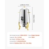 image:imageVEVOR Stainless Steel Beverage Dispenser 27 Gallon Drink Dispenser with Alcohol Burner Hot amp Cold Drink Dispensers for Coffee Tea Hot Water with Spigot Ice Tube for Restaurants Hotels Parties34 Gal