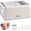 image:imageVEVOR Automatic Ice Cream Maker with Builtin Compressor 2 Quart No Prefreezing Fruit Yogurt Machine Stainless Steel Electric Sorbet Maker 3 Modes Gelato Maker with LCD Display amp Timer SilverHorizontal 2 Quart