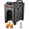 image:imageVEVOR Insulated Beverage Dispenser 10 Gallon Foodgrade LL9450UP Hot and Cold Beverage Server Thermal Drink Dispenser Cooler with 118 in PU Layer TwoStage Faucet Handle for Restaurant Drink Shop25 Gallon