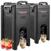 image:imageVEVOR Insulated Beverage Dispenser 5 Gal19L Hot and Cold Beverage Server with Spigot amp Handle FoodGrade Thermal Drink Dispenser Cooler for Tea Coffee Water in Cafes amp Restaurants 2 Pack Black