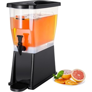 image:imageVEVOR Beverage Dispenser 264 Gallon Drink Dispenser for Parties Plastic Juice Dispensers with Spigot Ice Chamber Iced Tea Lemonade Juice Water Dispensers for Restaurants Hotels Parties3Gal 1Pack