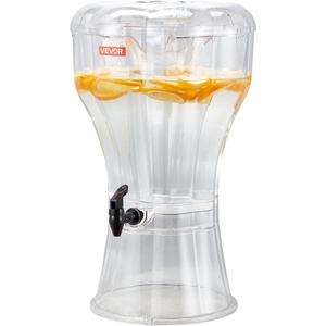 image:imageVEVOR Beverage Dispenser 264 Gallon Drink Dispenser for Parties Plastic Juice Dispensers with Spigot Ice Chamber Iced Tea Lemonade Juice Water Dispensers for Restaurants Hotels Parties340 Gal