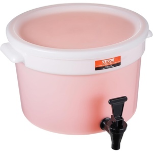 image:imageVEVOR Beverage Dispenser 5 Gallon Drink Dispensers for Parties Plastic Juice Dispenser with Spigot and Lid Iced Tea Lemonade Juice Water Dispenser for Restaurants Hotels Parties3Gal 1Pack