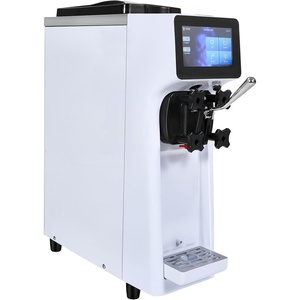 image:imageVEVOR Commercial Ice Cream Machine 53 to 74Gal per Hour Soft Serve with LED Display Auto Clean 3 Flavors Perfect for Restaurants Snack Bar 2200W SliverCountertop 1 Flavors Flagship Model