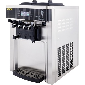 image:imageVEVOR Commercial Ice Cream Machine 53 to 74Gal per Hour Soft Serve with LED Display Auto Clean 3 Flavors Perfect for Restaurants Snack Bar 2200W SliverCountertop 3 Flavors Soft Serve Basic Model 2200W