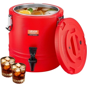 image:imageVEVOR Insulated Beverage Dispenser 8 Gal303L Thermal Hot and Cold Drink Server Dispenser with Spigot FoodGrade Cooler Jug with 304 Stainless Steel Interior for Tea Coffee Restaurant Outdoor3 gallon