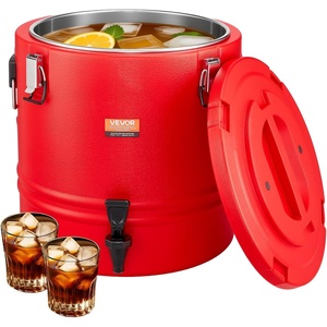 image:imageVEVOR Insulated Beverage Dispenser 8 Gal303L Thermal Hot and Cold Drink Server Dispenser with Spigot FoodGrade Cooler Jug with 304 Stainless Steel Interior for Tea Coffee Restaurant Outdoor8 gallon