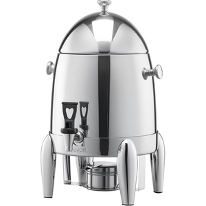 image:imageVEVOR Stainless Steel Beverage Dispenser 27 Gallon Drink Dispenser with Alcohol Burner Hot amp Cold Drink Dispensers for Coffee Tea Hot Water with Spigot Ice Tube for Restaurants Hotels Parties27 Gal