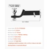 image:imageVEVOR 2 Inch Receiver Trailer Hitch Ball Mount 7500 lbs Capacity Black Carbon Steel Fits Truck RV Trailer ATV MotorcycleBlack