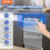 image:imageVEVOR 24 Undercounter Refrigerator 2 Drawer Wine Refrigerator with Different Temperature 487 Cuft Capacity Waterproof Indoor and Outdoor Under Counter Drawer Fridge for Home and Commercial Use
