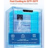image:imageVEVOR 24 inch Undercounter Refrigerator 2 Drawer Refrigerator with Different Temperature 487 Cuft Capacity Waterproof Indoor and Outdoor Under Counter Freezer Fridge for Home and Commercial UseBlack