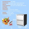 image:imageVEVOR 24 inch Undercounter Refrigerator 2 Drawer Refrigerator with Different Temperature 487 Cuft Capacity Waterproof Indoor and Outdoor Under Counter Freezer Fridge for Home and Commercial UseSilver