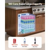 image:imageVEVOR 24Inch IndoorOutdoor Beverage Refrigerator 150 QT Freestanding or Undercounter Beverage Fridge 180 Cans Builtin Beer Fridge with Stainless Steel Body for Residential Home Bar Commercial Use53 Cuft Hinged Door