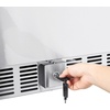 image:imageVEVOR 24Inch IndoorOutdoor Beverage Refrigerator 150 QT Freestanding or Undercounter Beverage Fridge 180 Cans Builtin Beer Fridge with Stainless Steel Body for Residential Home Bar Commercial Use53 Cuft Hinged Door