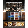 image:imageVEVOR 24Inch IndoorOutdoor Beverage Refrigerator 150 QT Freestanding or Undercounter Beverage Fridge 180 Cans Builtin Beer Fridge with Stainless Steel Body for Residential Home Bar Commercial Use47 x 25 x 37 in