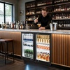 image:imageVEVOR 24Inch IndoorOutdoor Beverage Refrigerator 150 QT Freestanding or Undercounter Beverage Fridge 180 Cans Builtin Beer Fridge with Stainless Steel Body for Residential Home Bar Commercial Use35 x 20 x 33 in