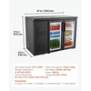 image:imageVEVOR 24Inch IndoorOutdoor Beverage Refrigerator 150 QT Freestanding or Undercounter Beverage Fridge 180 Cans Builtin Beer Fridge with Stainless Steel Body for Residential Home Bar Commercial Use47 x 25 x 37 in