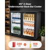 image:imageVEVOR 24Inch IndoorOutdoor Beverage Refrigerator 150 QT Freestanding or Undercounter Beverage Fridge 180 Cans Builtin Beer Fridge with Stainless Steel Body for Residential Home Bar Commercial Use35 x 20 x 33 in