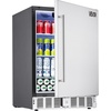 image:imageVEVOR 24Inch Outdoor Beverage Refrigerator 150 QT Builtin Drink Fridge 056 kWhDay EnergyEfficient Cooler with 304 Stainless Steel Door Holds 180 Cans for Outdoor Kitchen Home Bar Patio