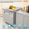 image:imageVEVOR 48W Commercial Refrigerator 125 Cu Ft Sandwich Prep Refrigerated Table Mega Top Food Prep Fridge with 12 Pans and Cutting Board Stainless Steel Salad Prep Cooler for Restaurant Food Truck28W Worktop Refrigerator