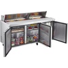 image:imageVEVOR 48W Commercial Refrigerator 125 Cu Ft Sandwich Prep Refrigerated Table Mega Top Food Prep Fridge with 12 Pans and Cutting Board Stainless Steel Salad Prep Cooler for Restaurant Food Truck72W with 18 Pans