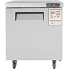 image:imageVEVOR 48W Commercial Refrigerator 125 Cu Ft Sandwich Prep Refrigerated Table Mega Top Food Prep Fridge with 12 Pans and Cutting Board Stainless Steel Salad Prep Cooler for Restaurant Food Truck28W Worktop Refrigerator