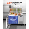 image:imageVEVOR 67W Commercial Refrigerator Pizza Prep Refrigerated Table 193 Ultra Wide Countertop Food Prep Fridge 203 CuFt Single Door Salad Prep Fridge 9 Pans Pizza Make Worktop with Cutting Board44 Pizza Prep Refrigerator