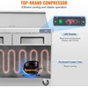 image:imageVEVOR 72 Commercial Refrigerator Sandwich amp Salad Prep Table 20 Cu Ft Stainless Steel Refrigerated Food Prep Station with 3 Doors Frost Free Refrigerator with Lock for Restaurant Bar Store48W with 18 Pans