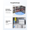 image:imageVEVOR 72 Commercial Refrigerator Sandwich amp Salad Prep Table 20 Cu Ft Stainless Steel Refrigerated Food Prep Station with 3 Doors Frost Free Refrigerator with Lock for Restaurant Bar Store60W with 24 Pans